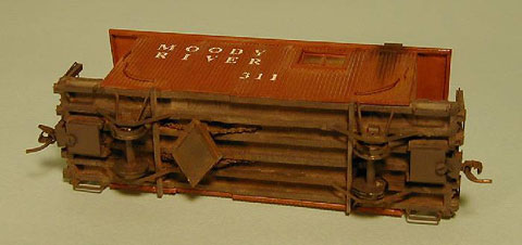 The underside of Tad's model is typical of the detail on all of his models