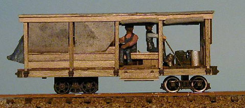 Freelanced speeder has a simple 4 wheel power truck